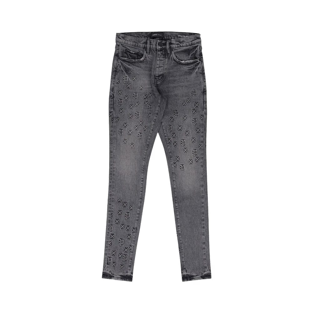 PURPLE BRAND Embossed P001 Denim Grey