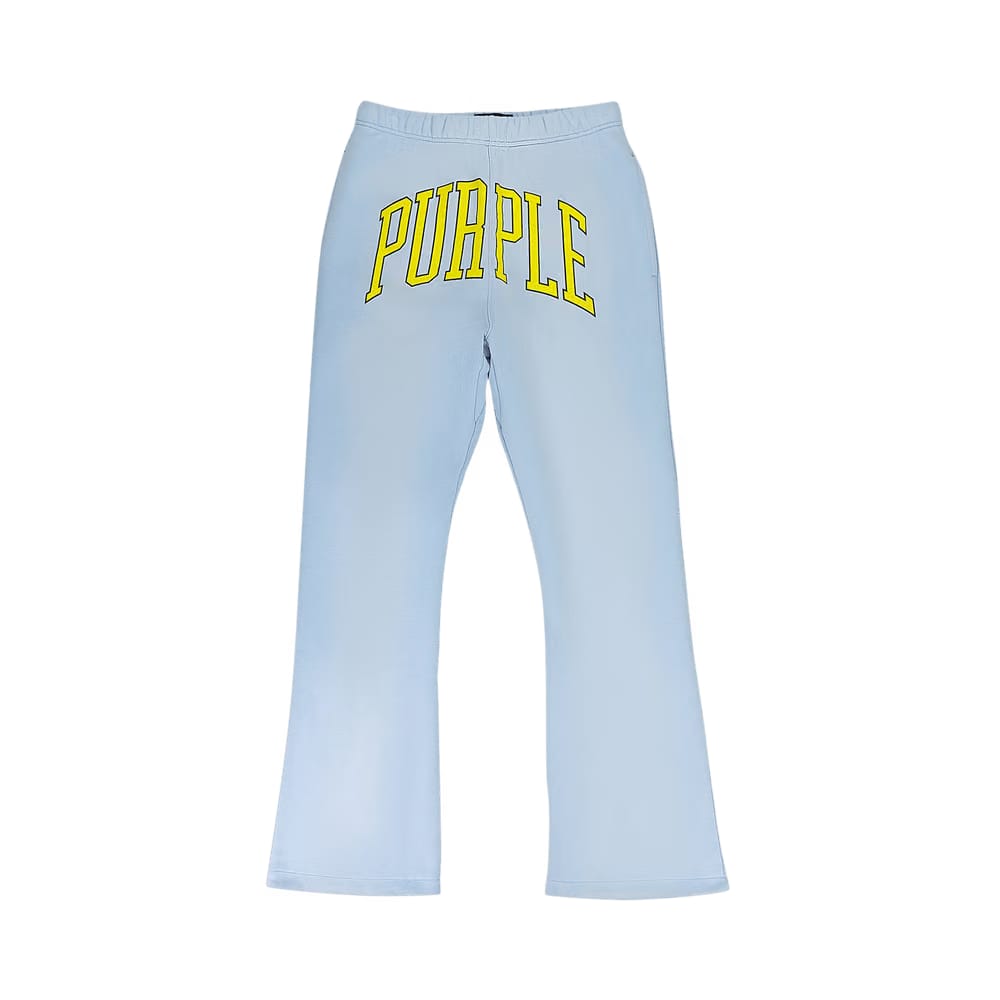 PURPLE BRAND Collegiate Flared Pants Blue