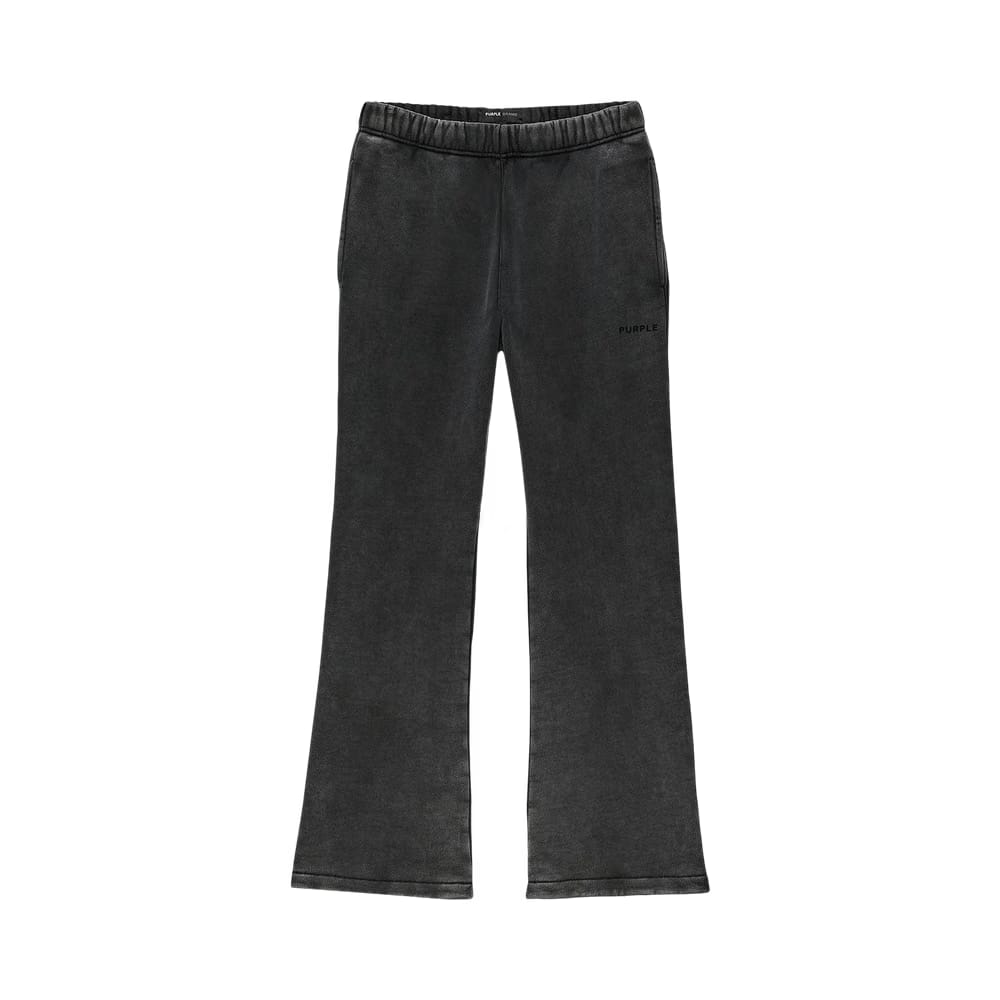 PURPLE BRAND Fleece Flared Pant Black