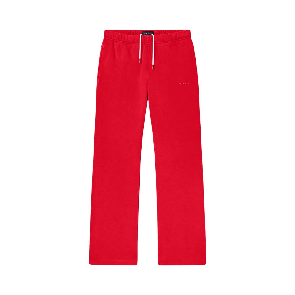 PURPLE BRAND Fleece Flared Pant Red