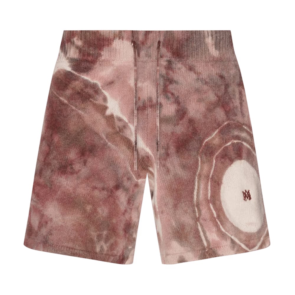 Amiri MA Tie Dye Cashmere Shorts Clay