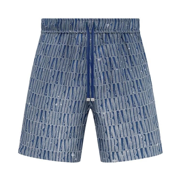 Amiri Gradient Drawstring Shorts Blue
