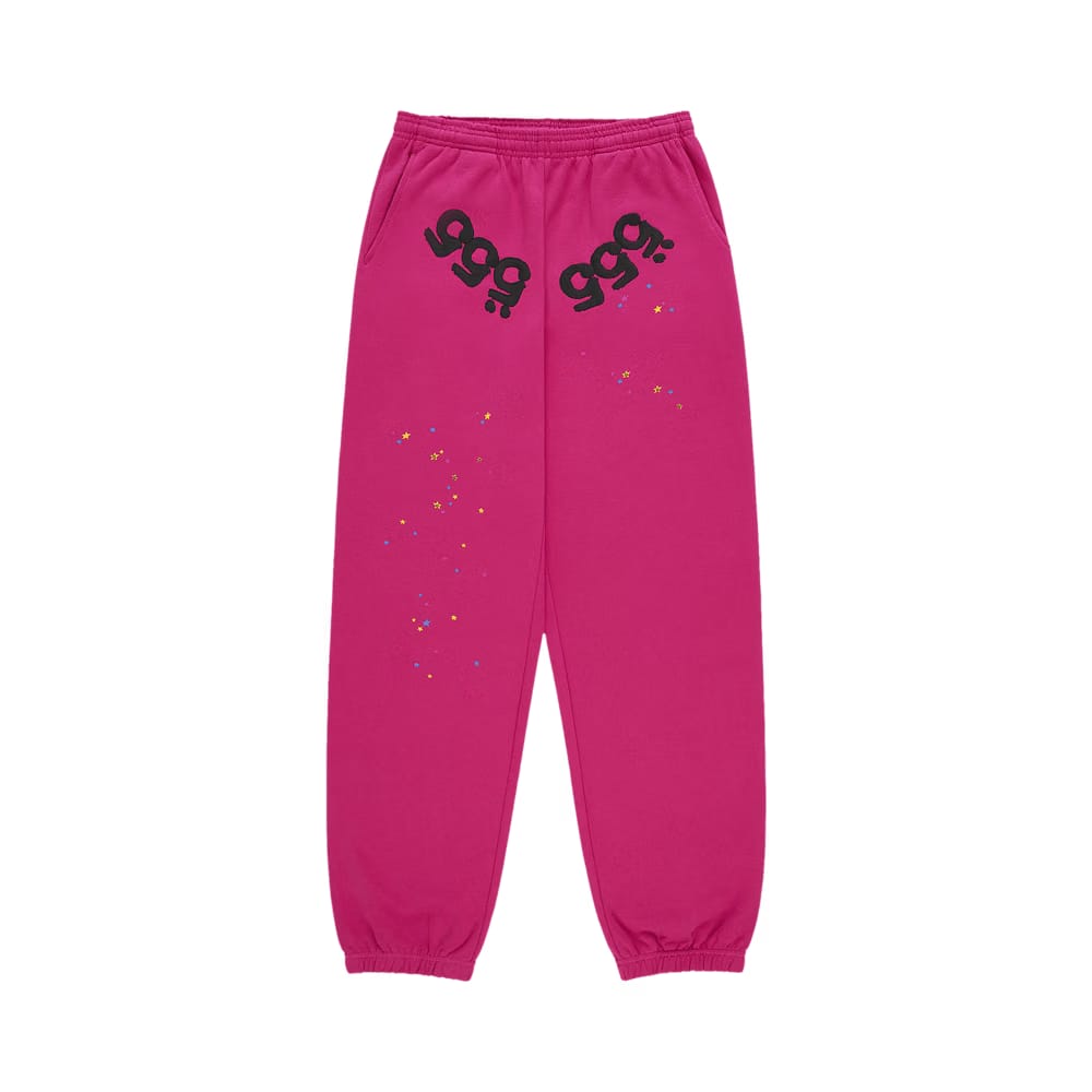 Sp5der Angel Number Sweatpant Pink