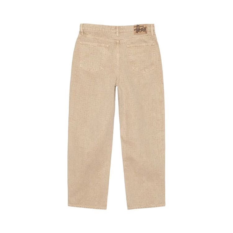 Stussy Big Ol Needlepunch Canvas Jeans Khaki