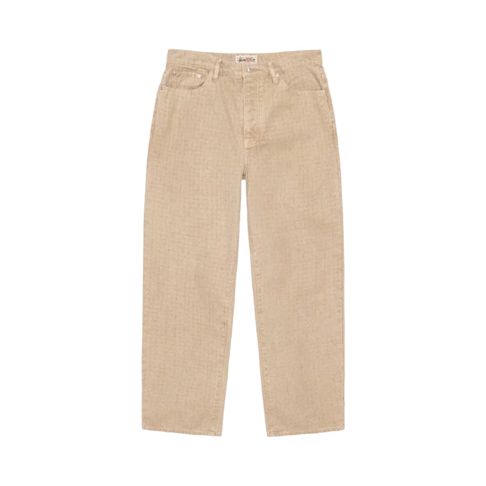 Stussy Big Ol Needlepunch Canvas Jeans Khaki