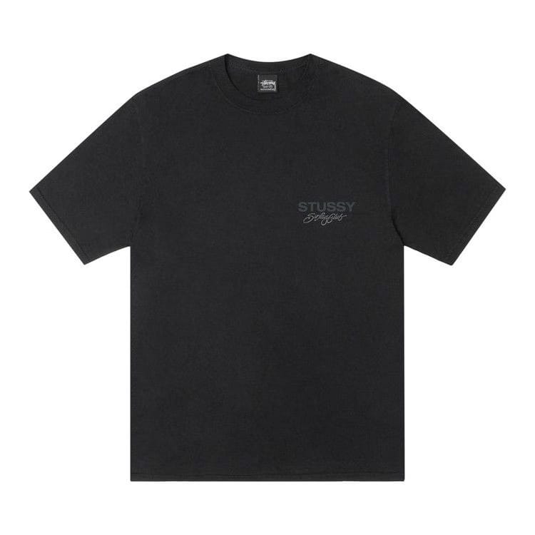 Stussy Surf Club T-Shirt Pigment Dyed Black