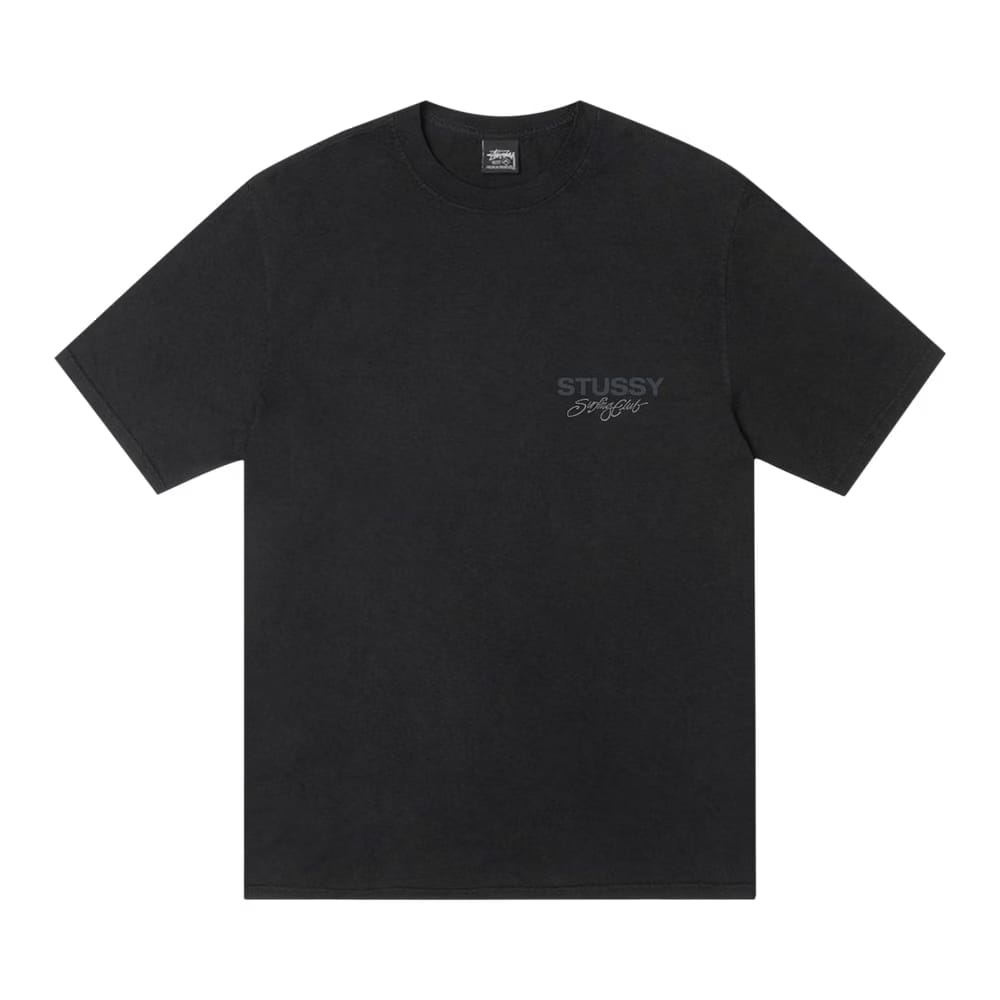 Stussy Surf Club T-Shirt Pigment Dyed Black