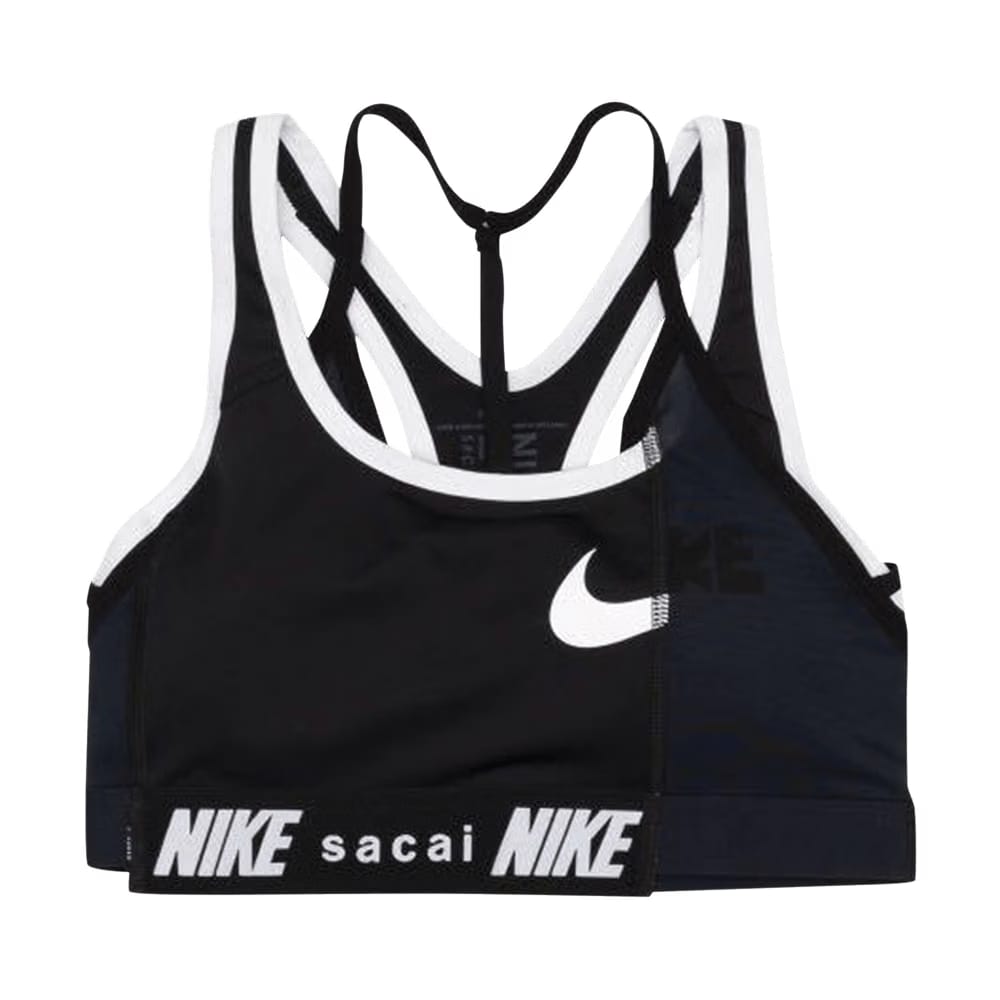 Nike x Sacai Hybrid Padded Bra Black/Navy