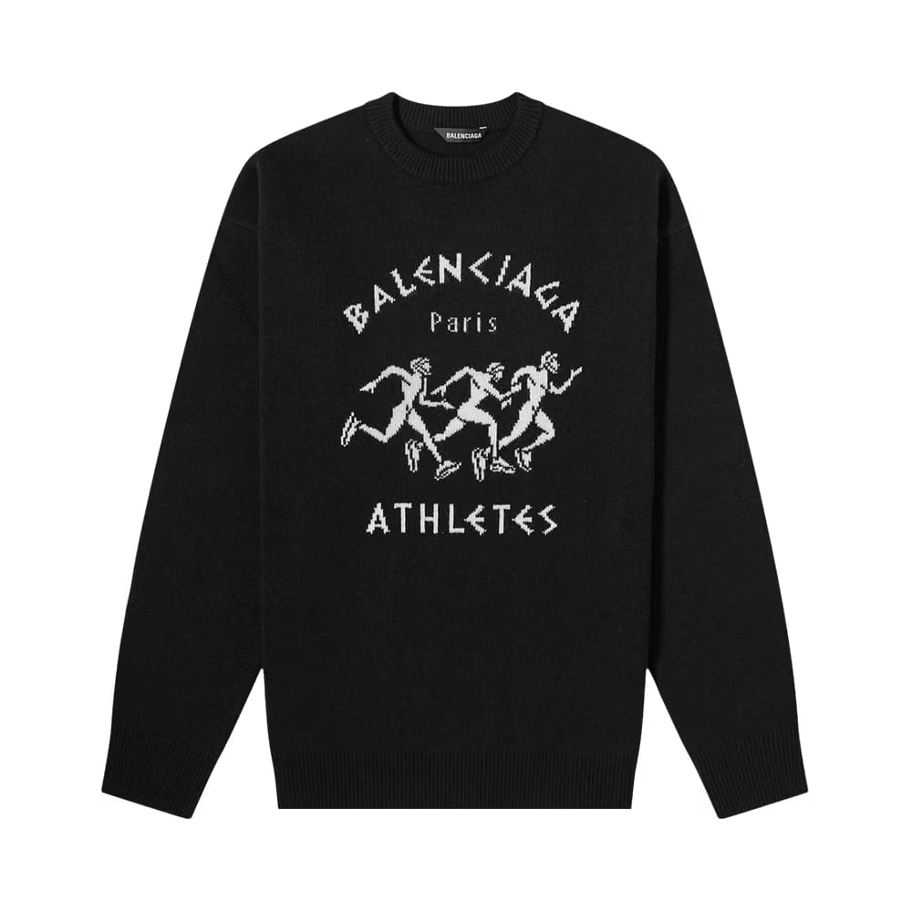 Balenciaga Athletes Crewneck Black/White