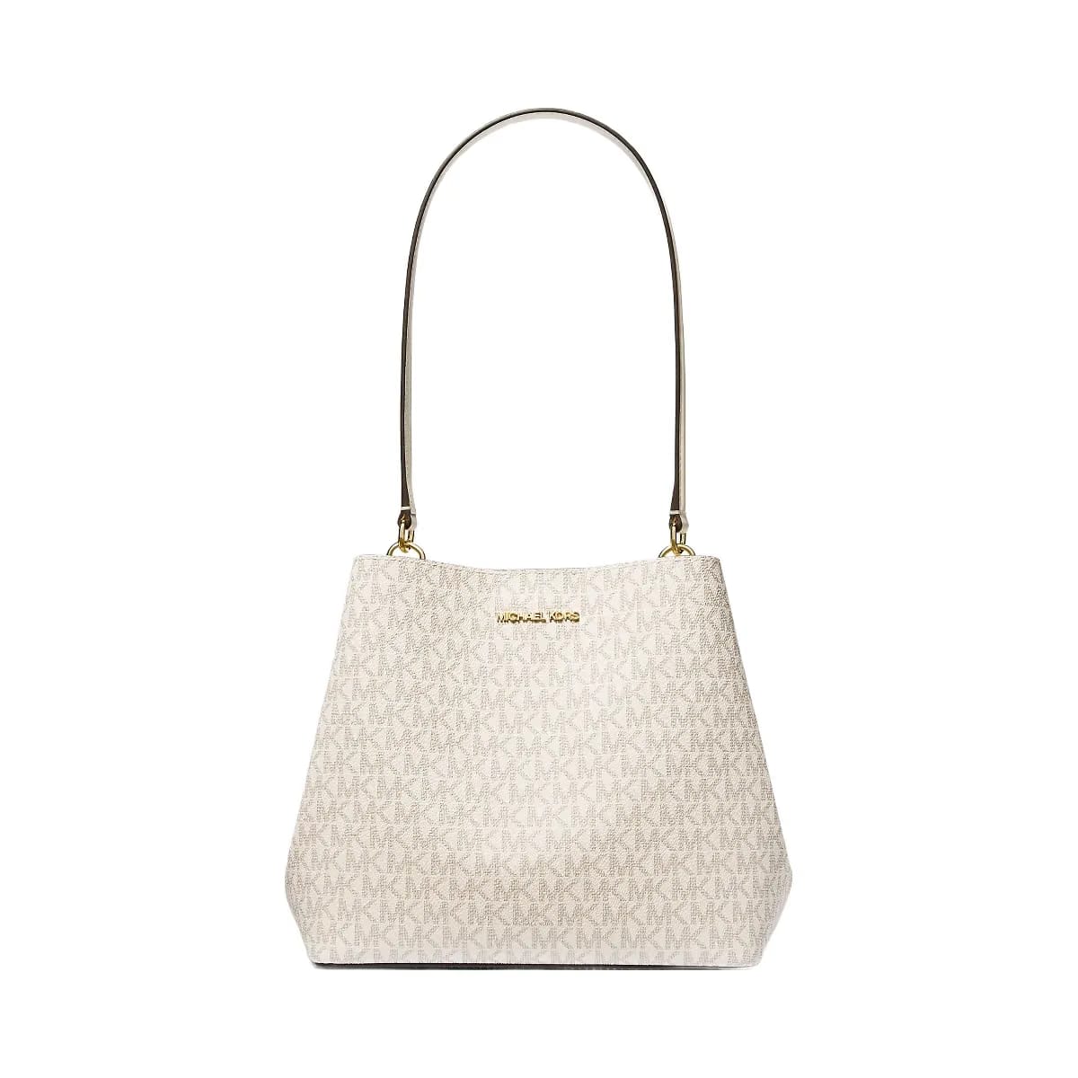 Michael Kors Pratt Medium Signature Logo Shoulder Bag Lt Crm Multi