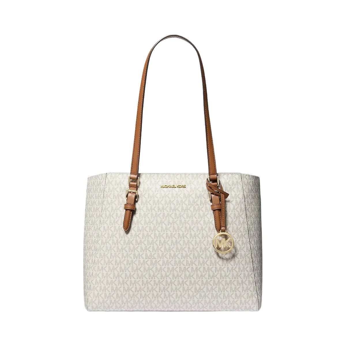 Michael Kors Charlotte Large 3-in-1 Signature Logo Tote Bag Vanilla