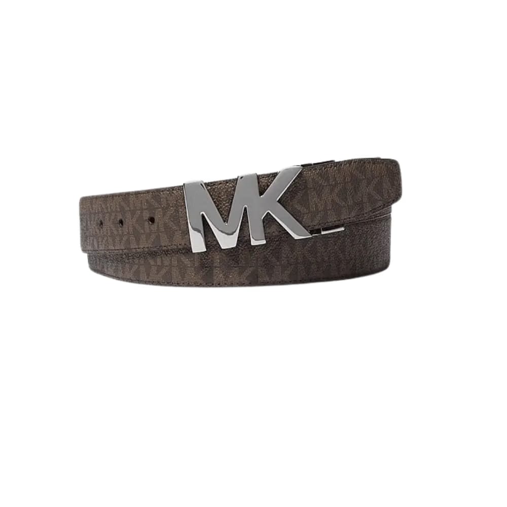 Michael Kors Reversible Signature Logo and Leather Belt Black
