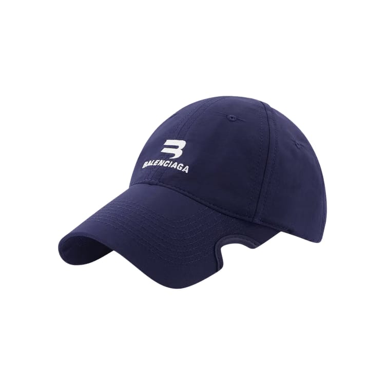 Balenciaga Logo Embroidery Cap Blue