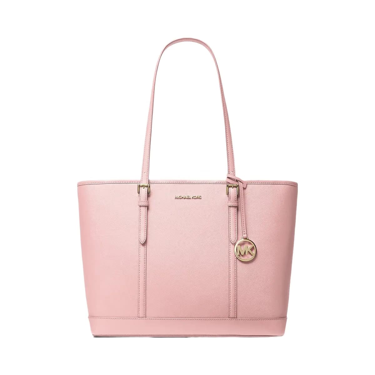 Michael Kors Jet Set Travel Large Saffiano Leather Tote Bag Powder Blush