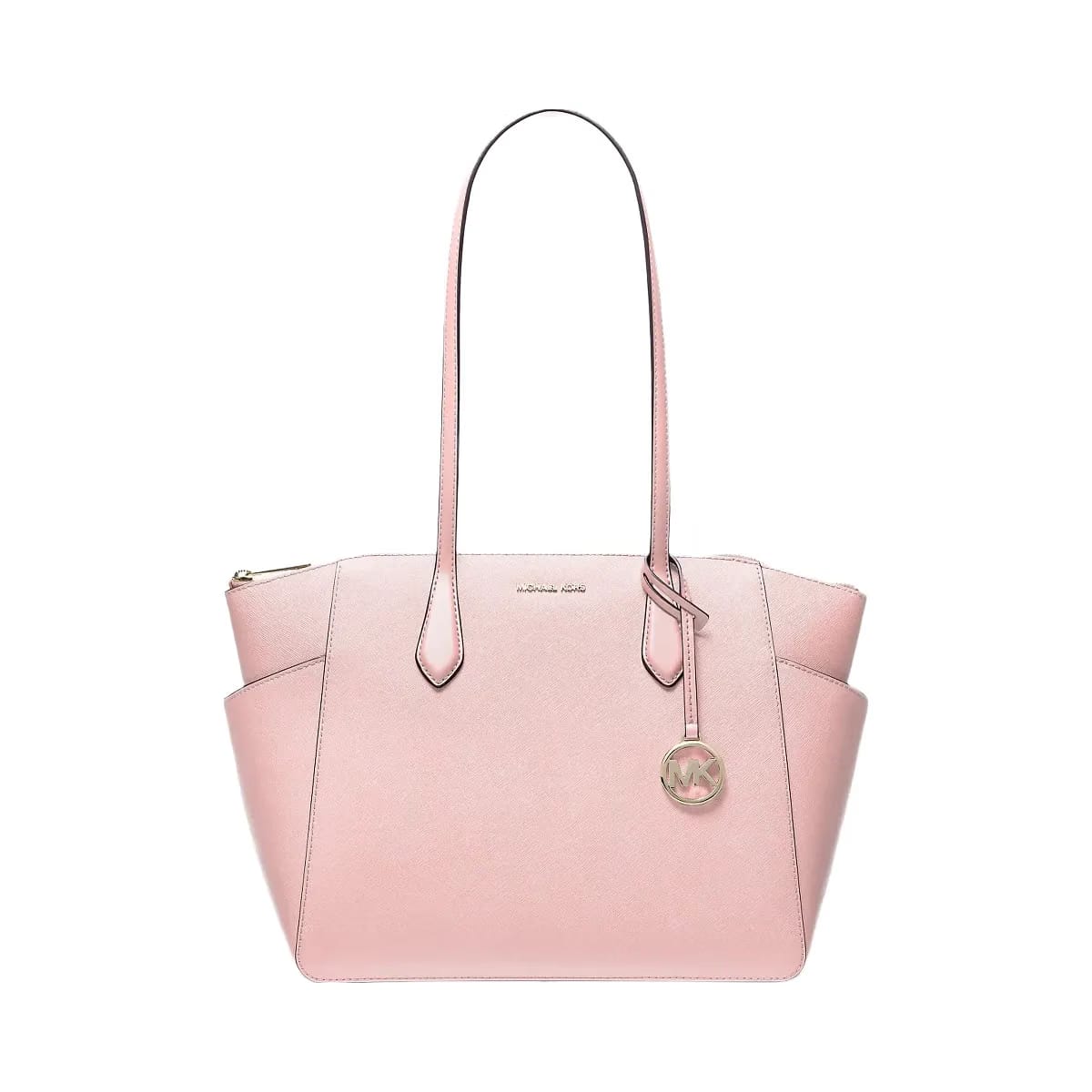 Michael Kors Marilyn Medium Saffiano Leather Tote Bag Powder Blush