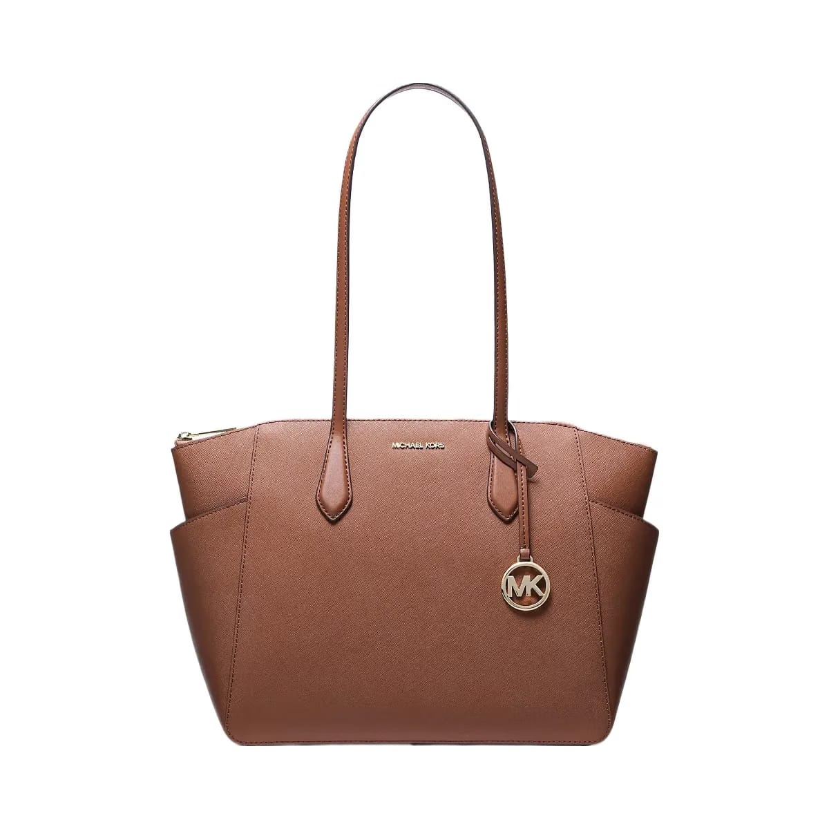Michael Kors Marilyn Medium Saffiano Leather Tote Bag Luggage