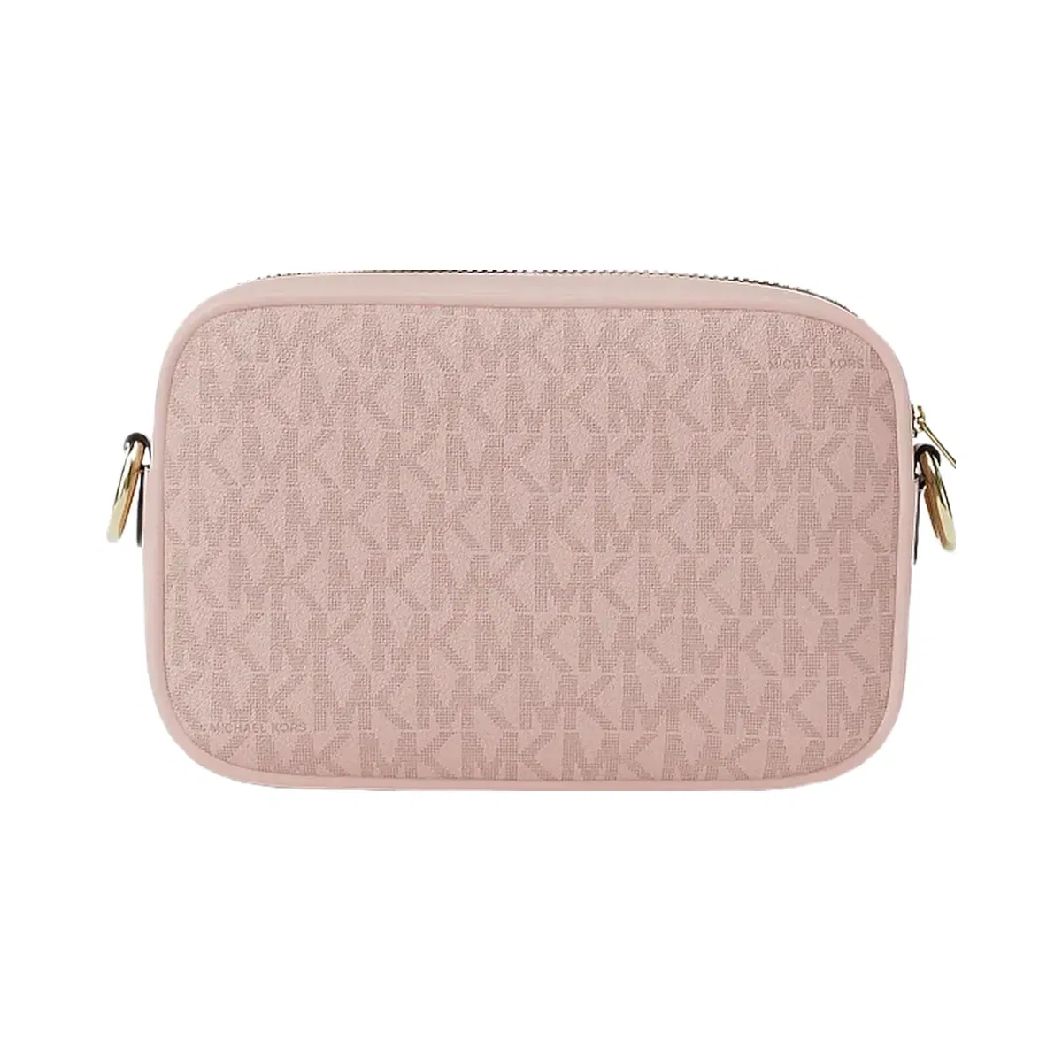 Michael Kors Jet Set Small Signature Logo Camera Crossbody Bag Powder Blush