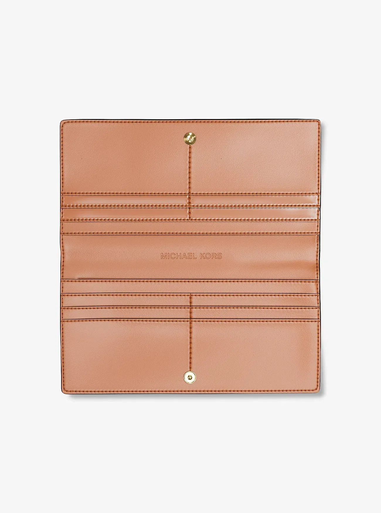 Michael Kors Carson Large Signature Logo Wallet Brown