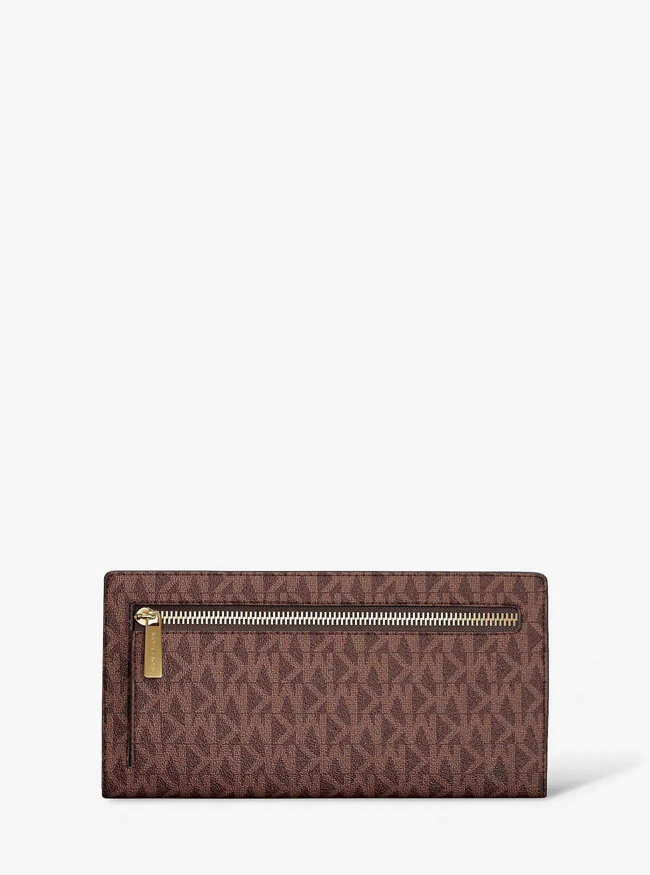 Michael Kors Carson Large Signature Logo Wallet Brown