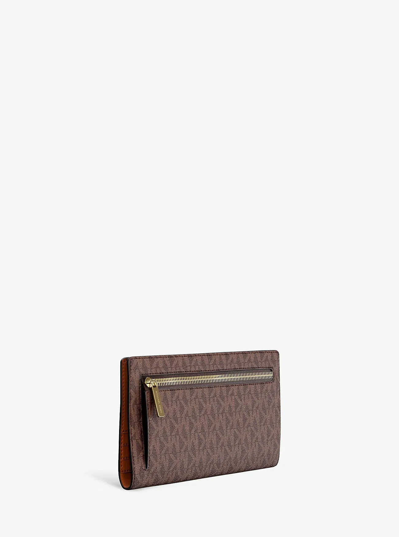 Michael Kors Carson Large Signature Logo Wallet Brown