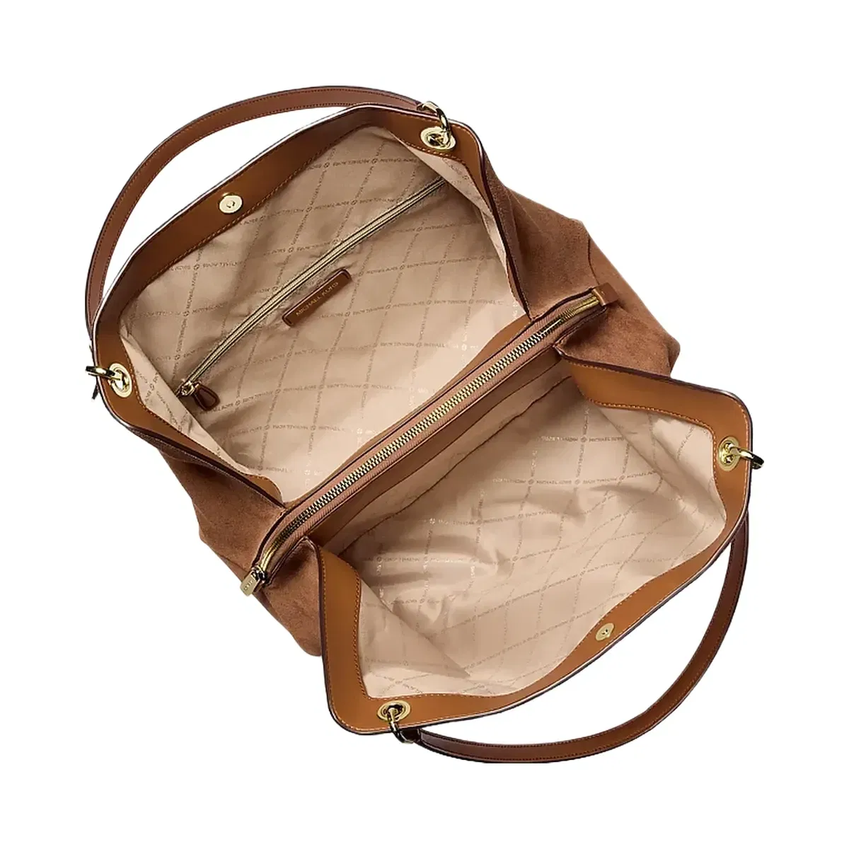 Michael Kors Christina Large Suede Shoulder Bag Luggage