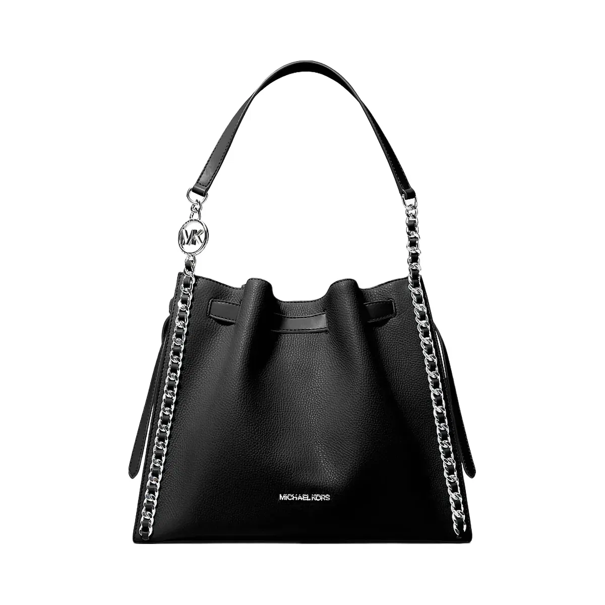 Michael Kors Mina Large Chain Shoulder Bag Black