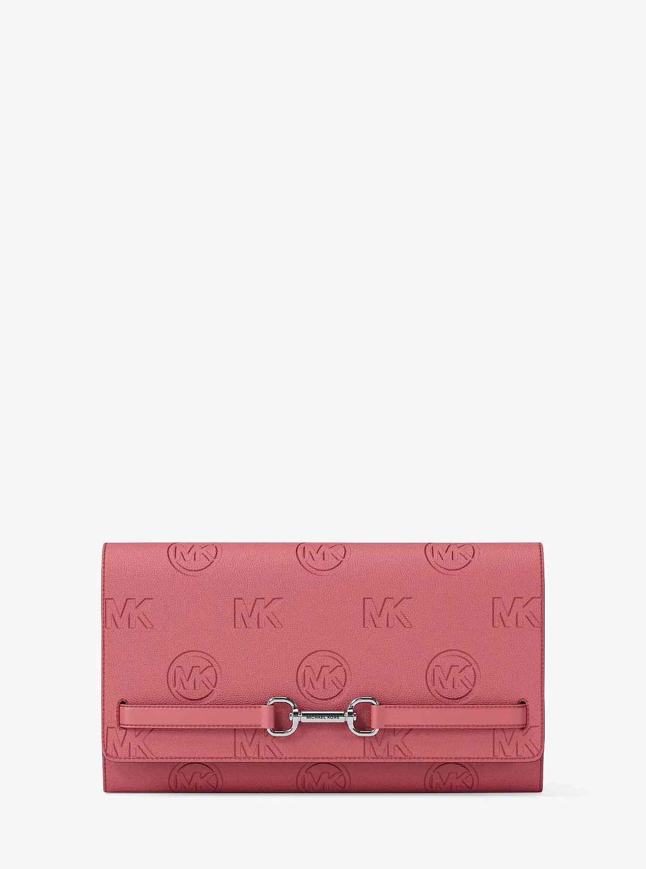 Michael Kors Carson Large Logo Debossed Wallet Hibiscus