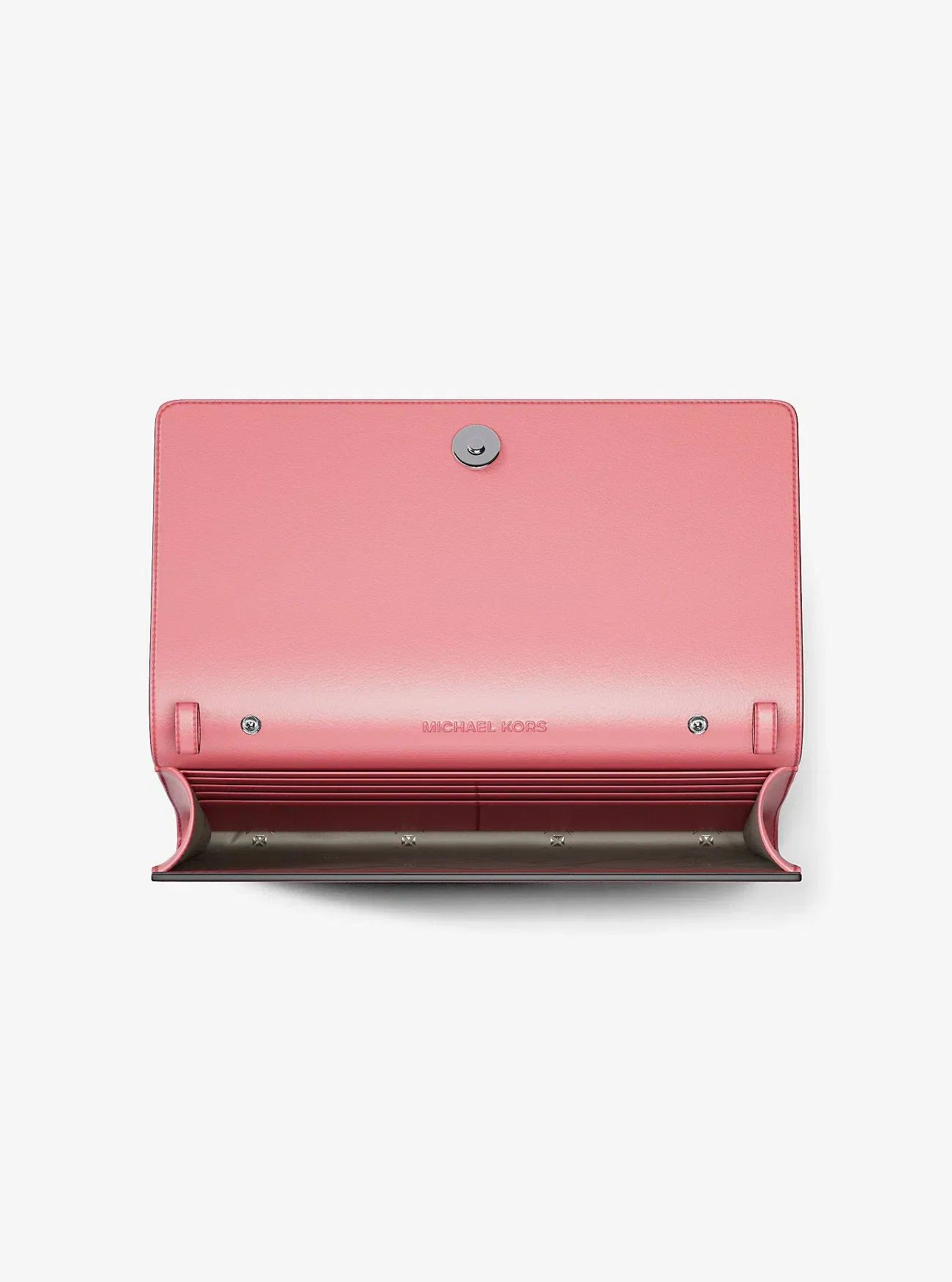 Michael Kors Carson Large Logo Debossed Wallet Hibiscus