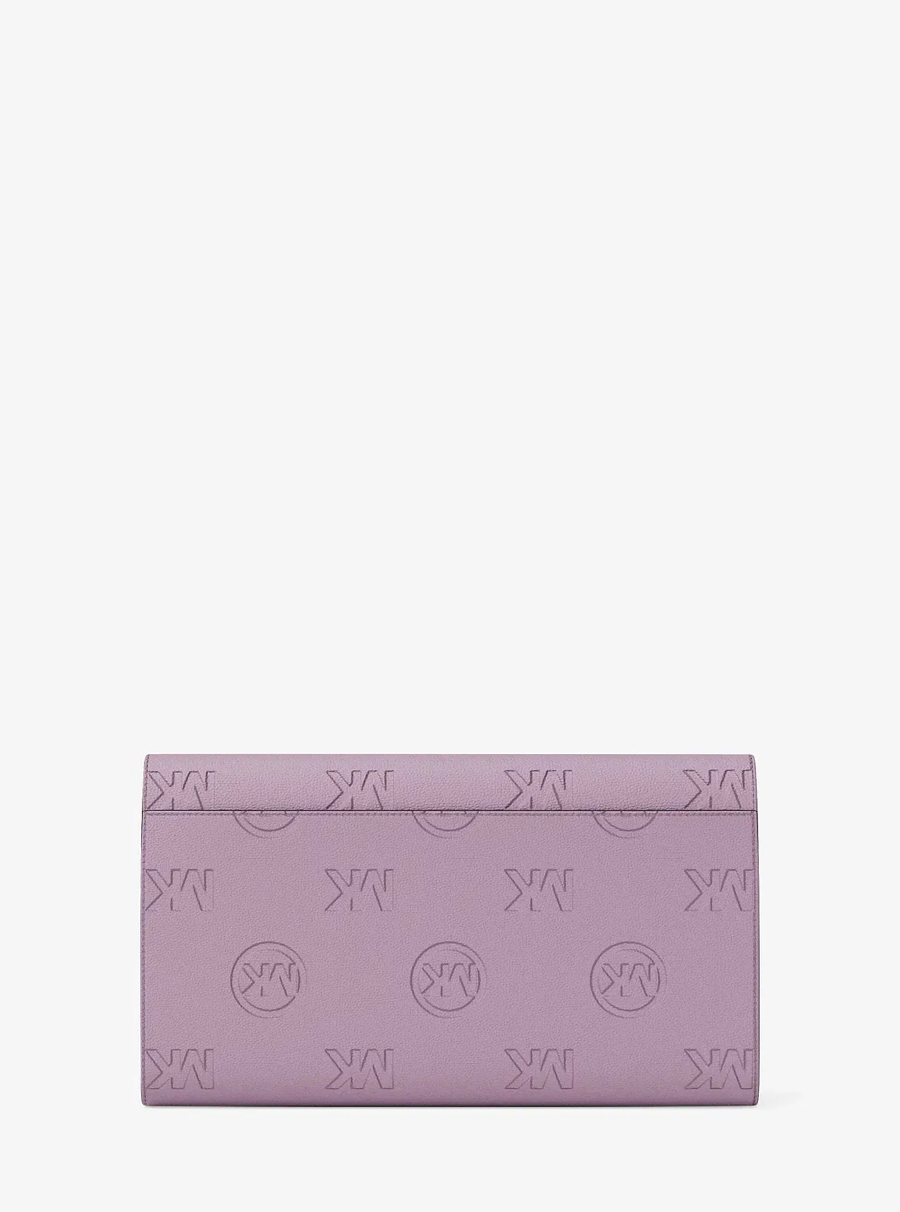 Michael Kors Carson Large Logo Debossed Wallet Lt Quartz