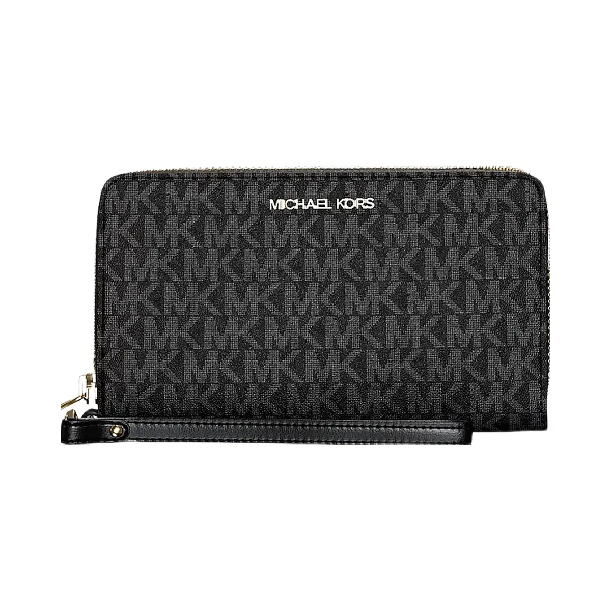 Michael Kors Jet Set Large Signature Logo Smartphone Wallet Black