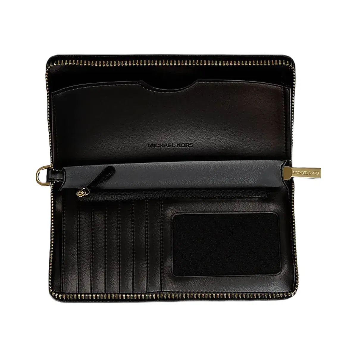 Michael Kors Jet Set Large Signature Logo Smartphone Wallet Black