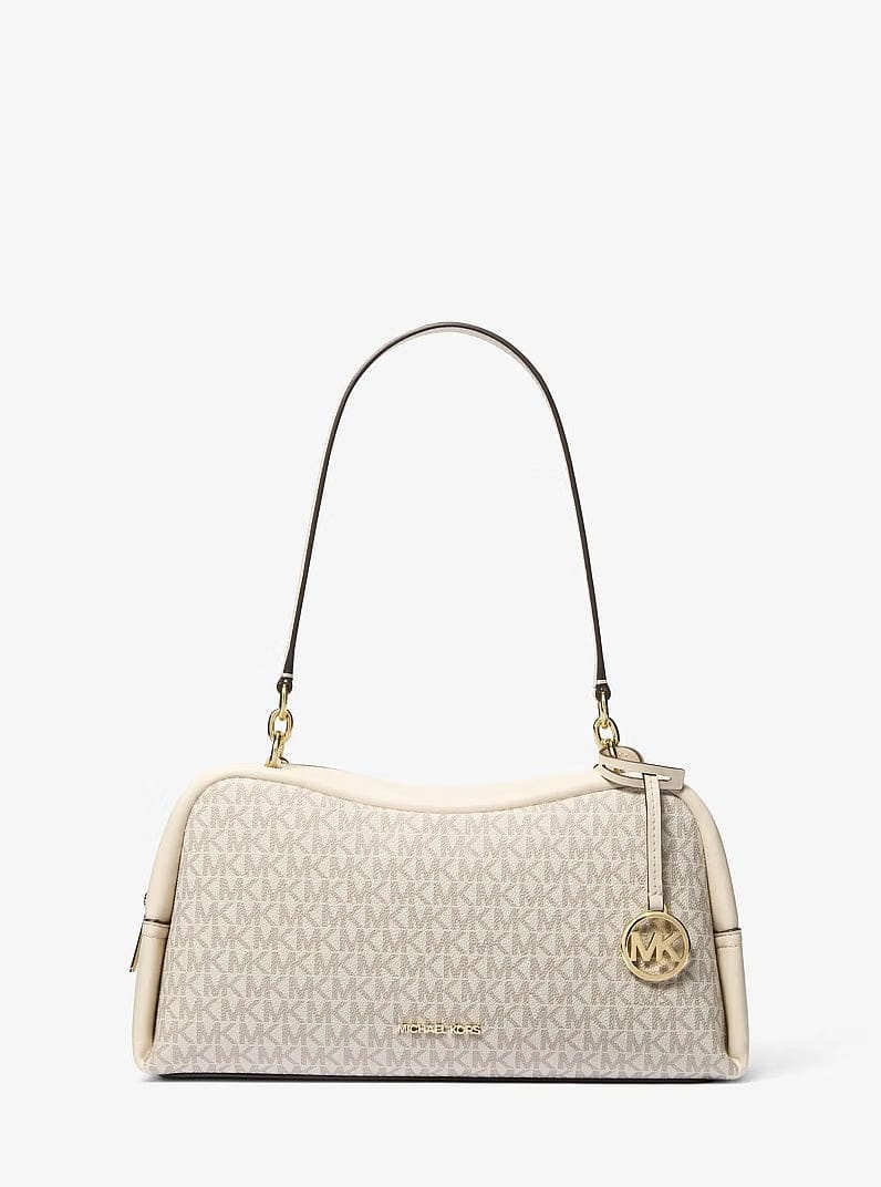 Michael Kors Cecily Medium Signature Logo Shoulder Bag Lt Crm Multi