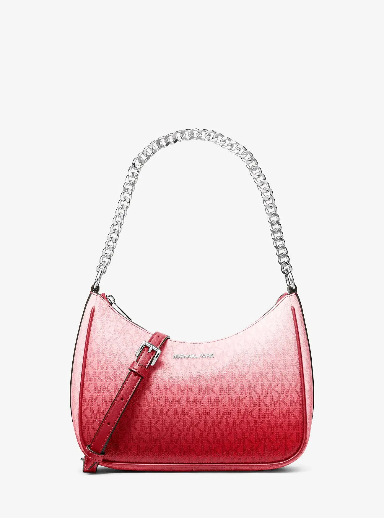 Michael Kors Jet Set Large Ombre Signature Logo Pochette Hibiscus Multi