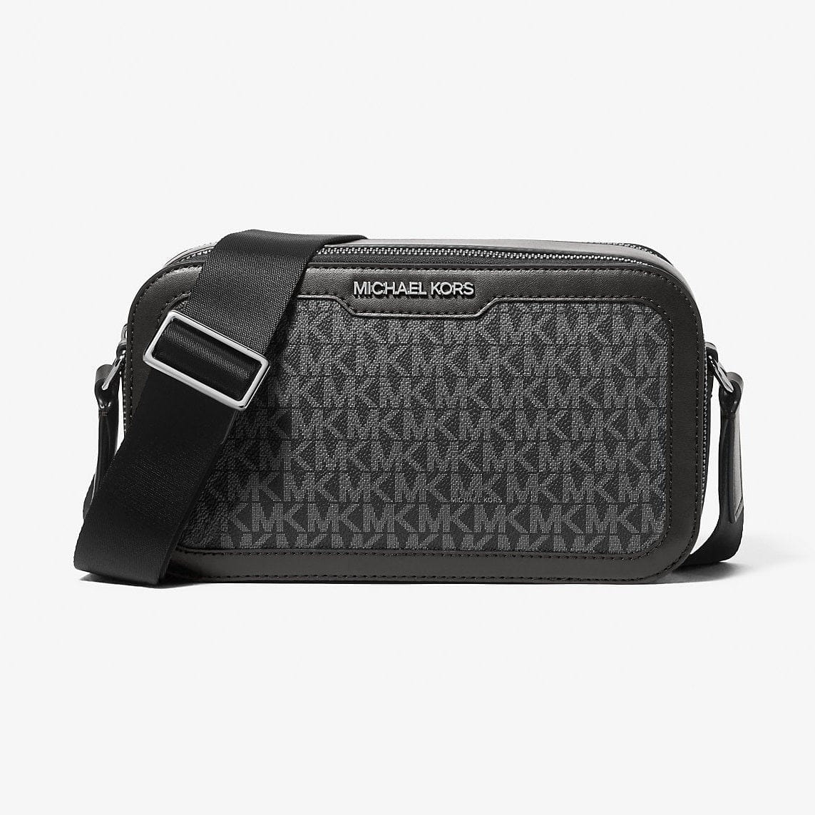 Michael Kors Cooper Signature Logo Crossbody Bag Black