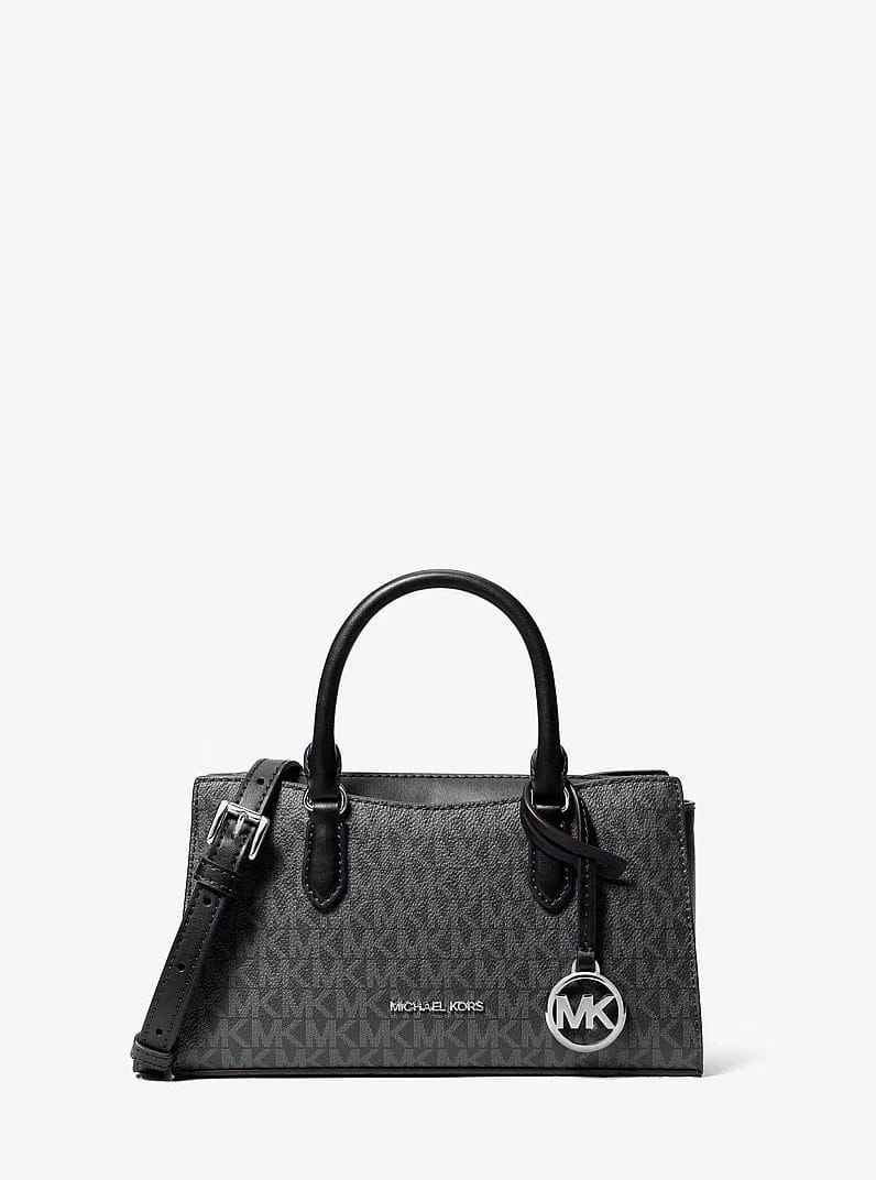 Michael Kors Arden Small Signature Logo Messenger Bag Black