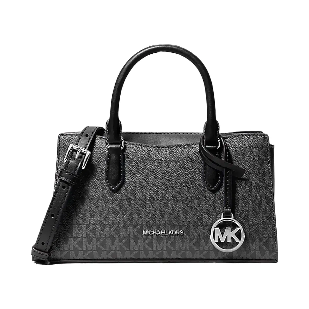 Michael Kors Arden Small Signature Logo Messenger Bag Black