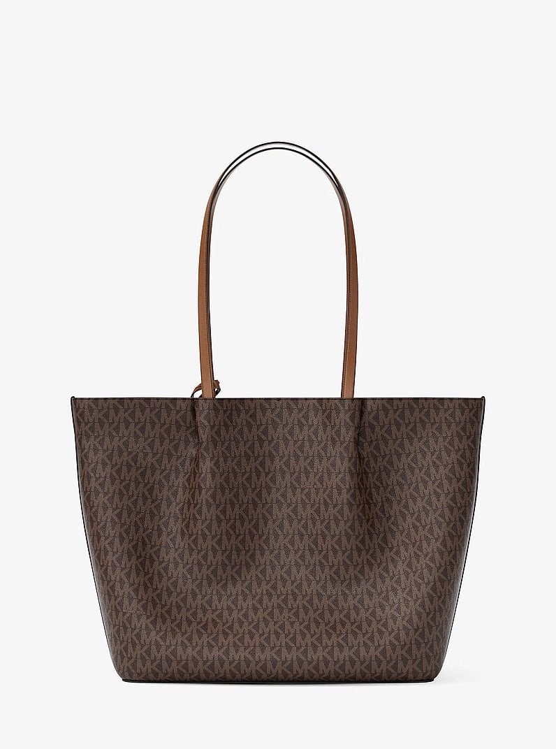 Michael Kors Carson Large Signature Logo Tote Bag Brown