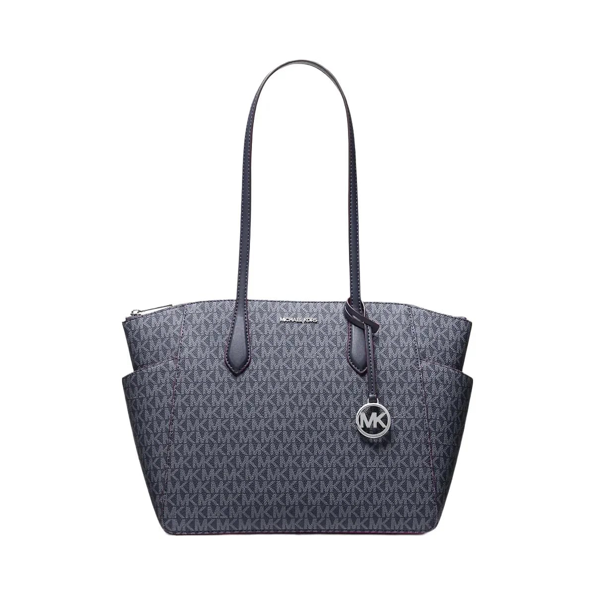 Michael Kors Marilyn Medium Signature Logo Tote Bag Admiral