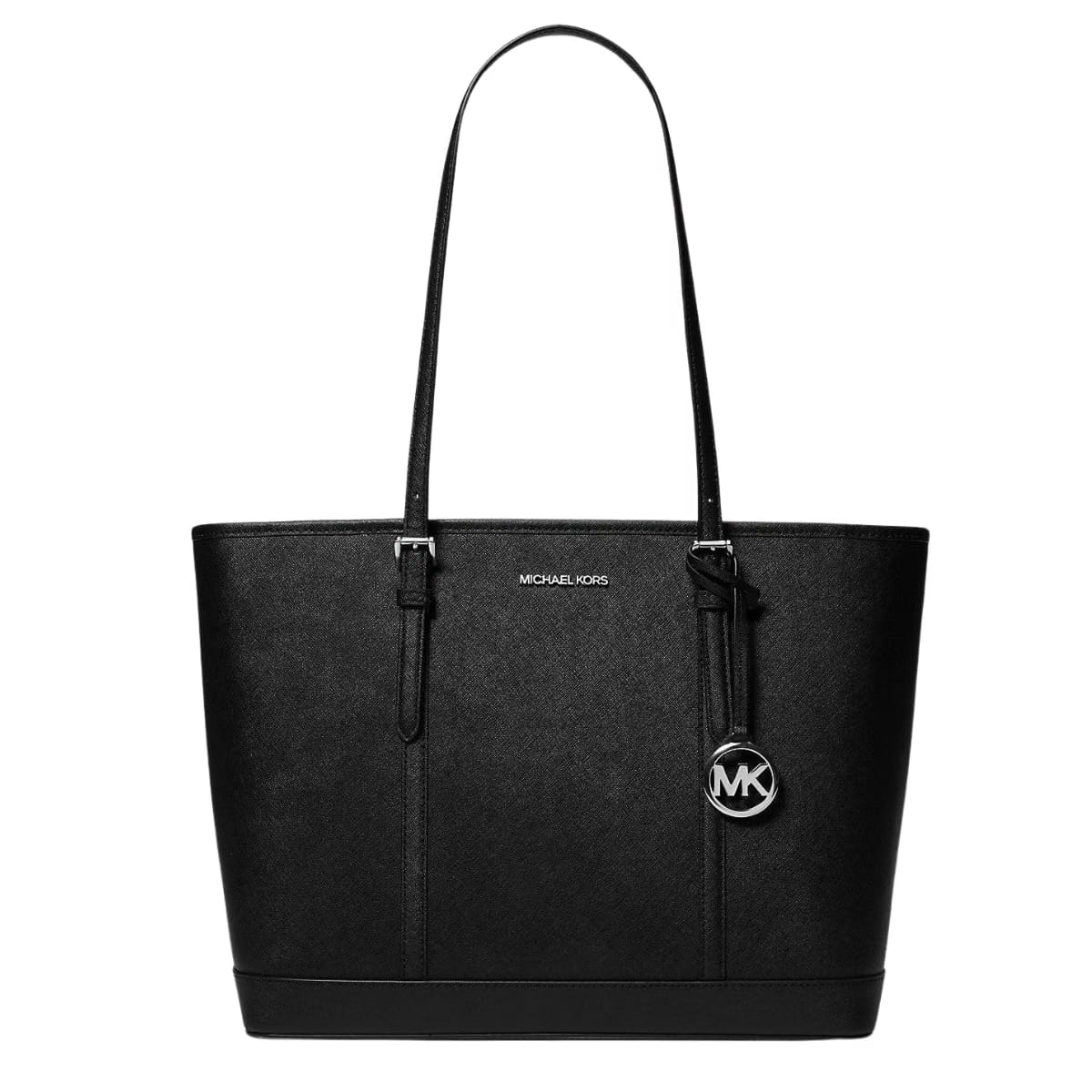 Michael Kors Jet Set Travel Large Saffiano Leather Tote Bag Black