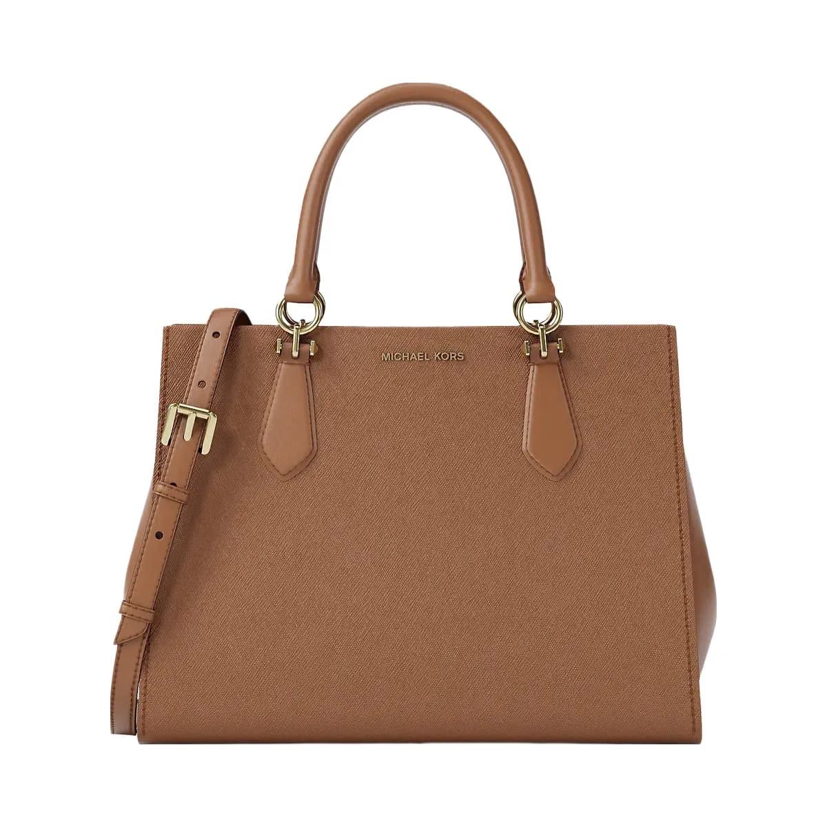 Michael Kors Marilyn Medium Saffiano Leather Satchel Luggage