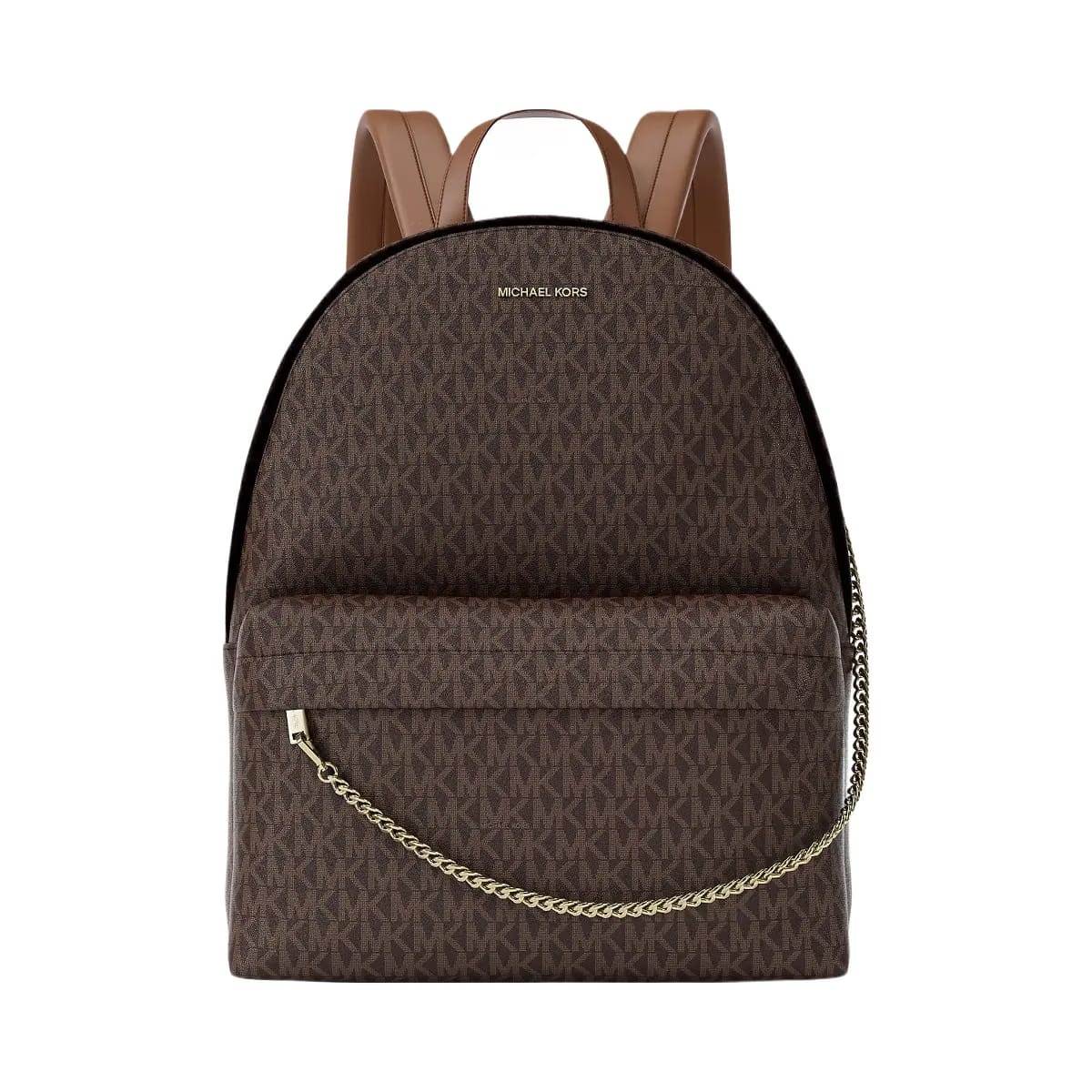 Michael Kors Slater Large Signature Logo Backpack Brown
