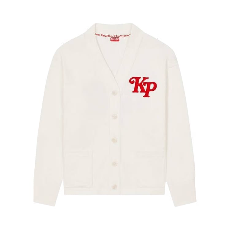 Kenzo x Verdy Embroidered Sweatshirt Cardigan Off White