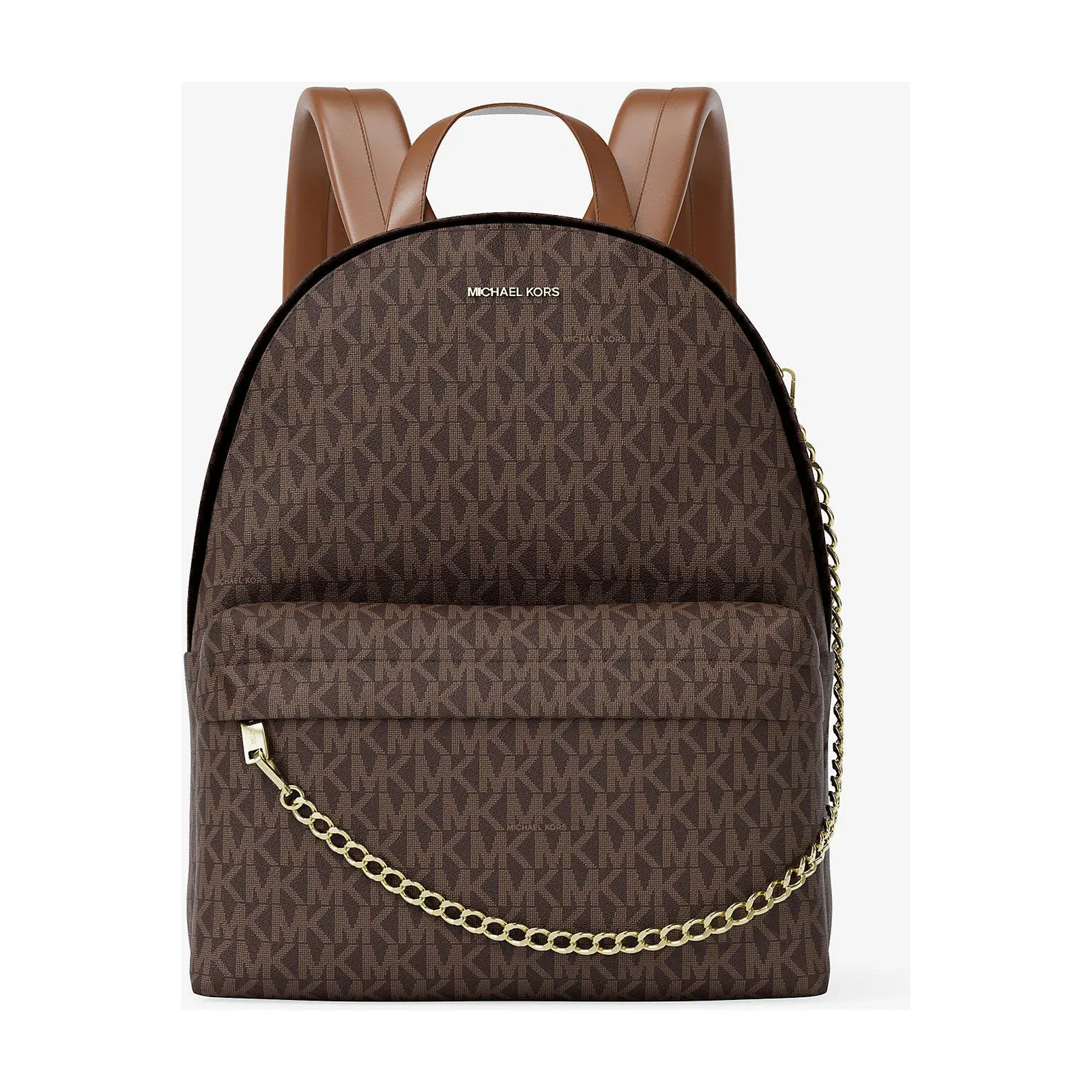 Michael Kors Slater Medium Signature Logo Backpack Brown