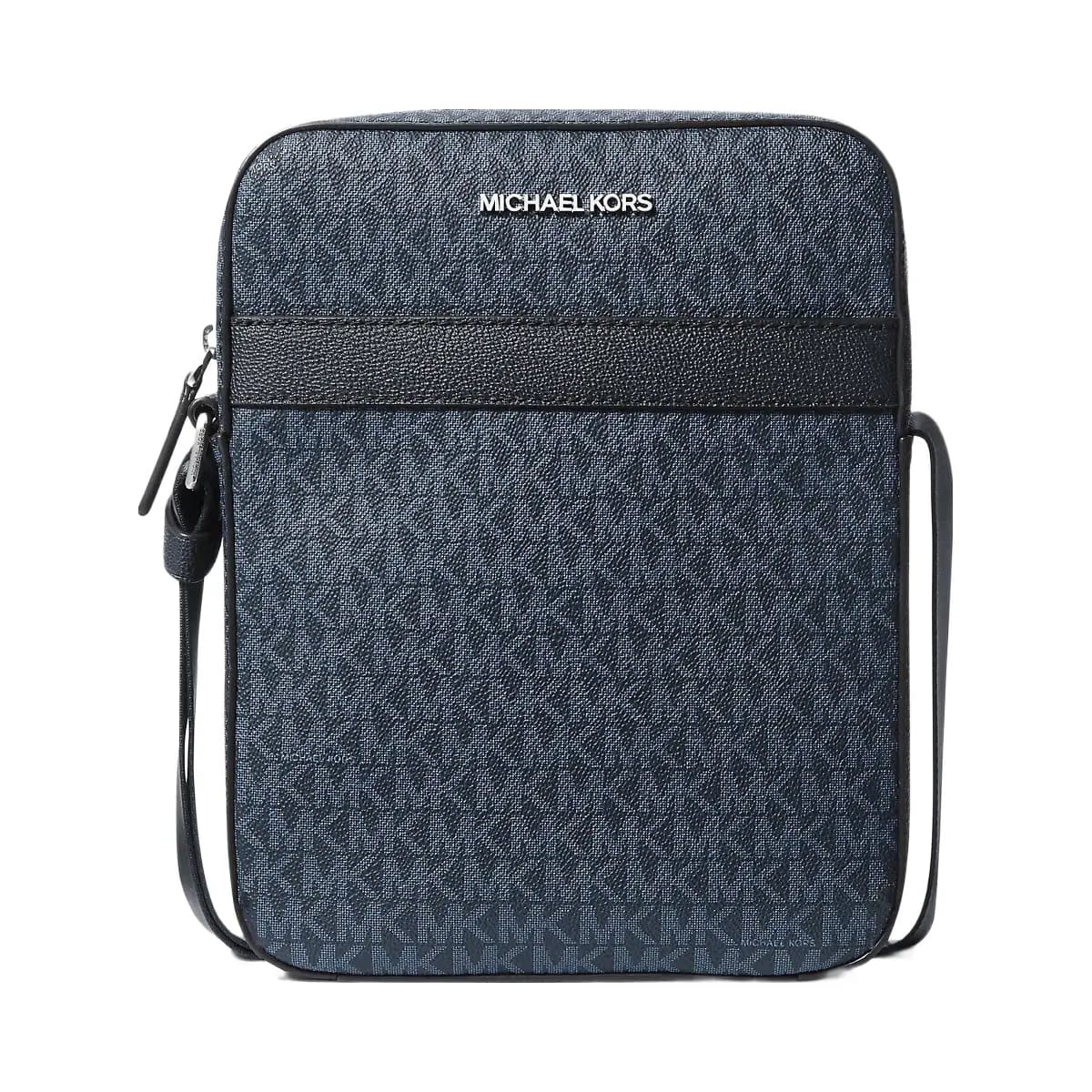 Michael Kors Cooper Signature Logo Flight Bag Admrl-Plblue