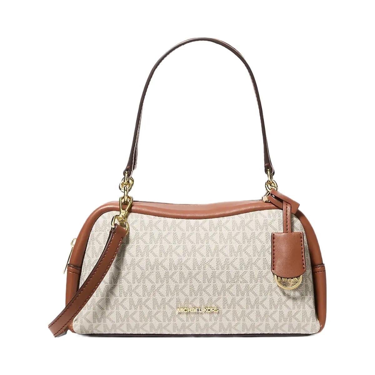 Michael Kors Cecily Small Signature Logo Shoulder Bag Vanilla