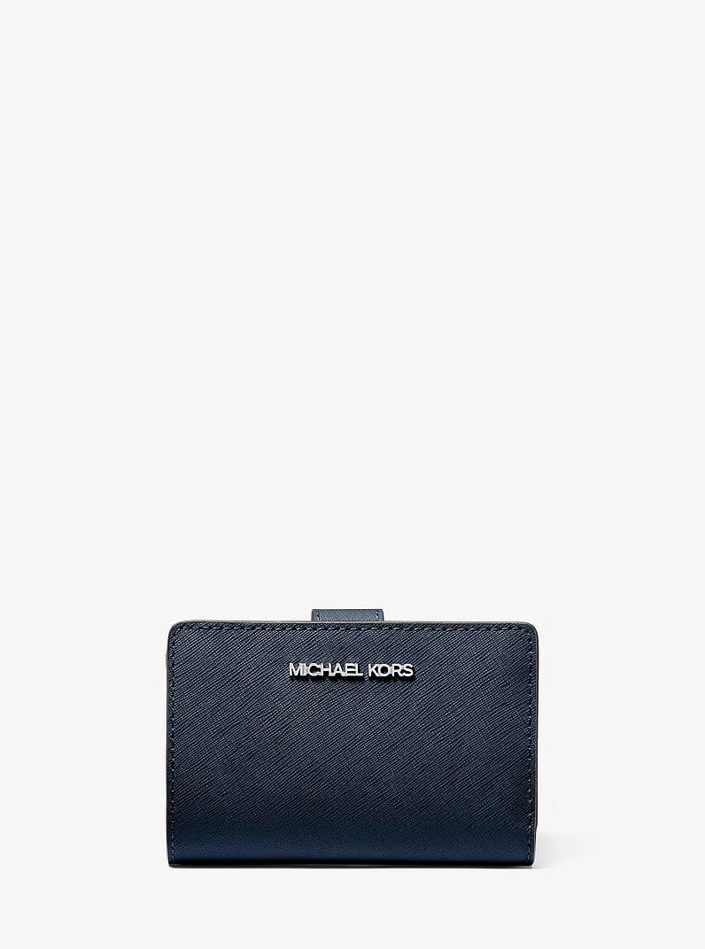 Michael Kors Medium Saffiano Leather Wallet Navy