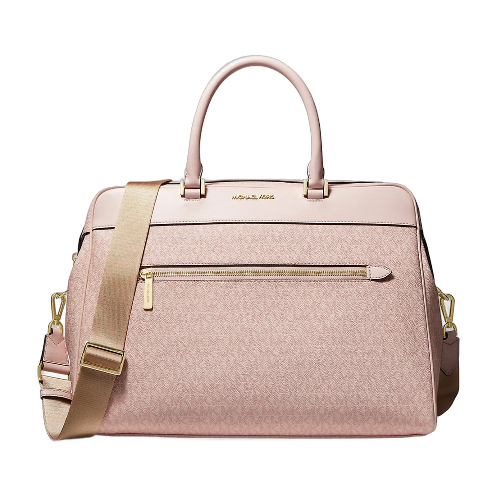 Michael Kors Large Logo Weekender Bag Dark Powder Blush