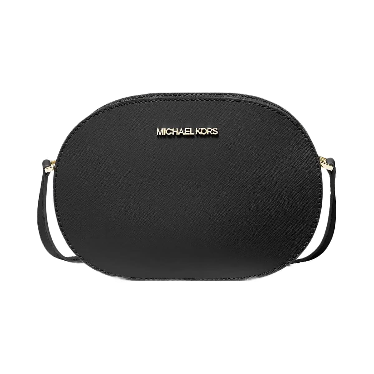 Michael Kors Jet Set Travel Medium Saffiano Leather Crossbody Bag Black
