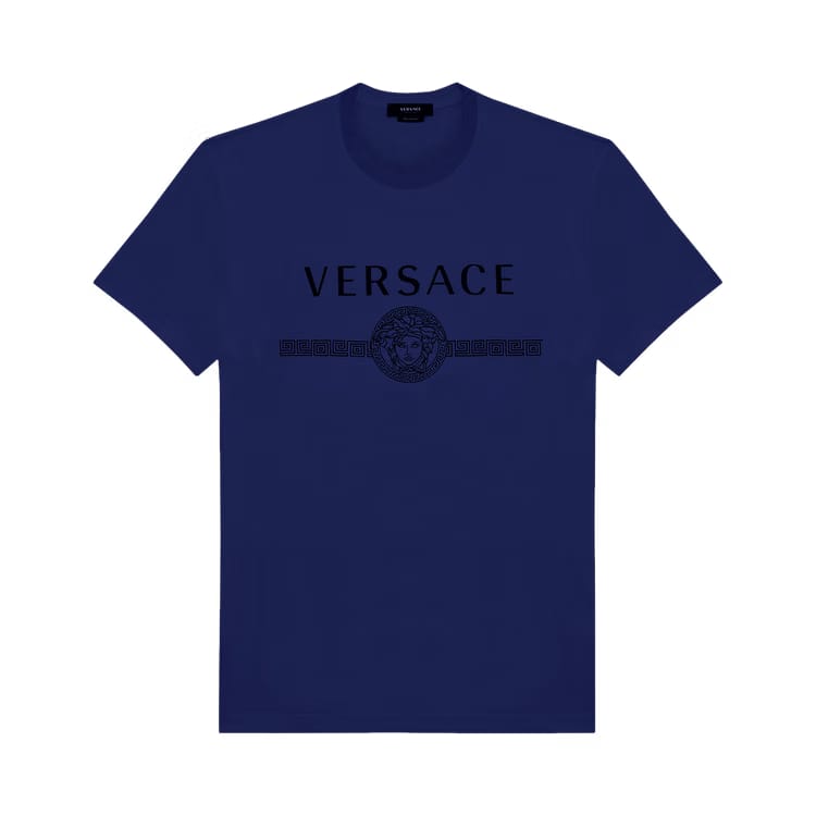 Versace Medusa Logo T-Shirt Blue