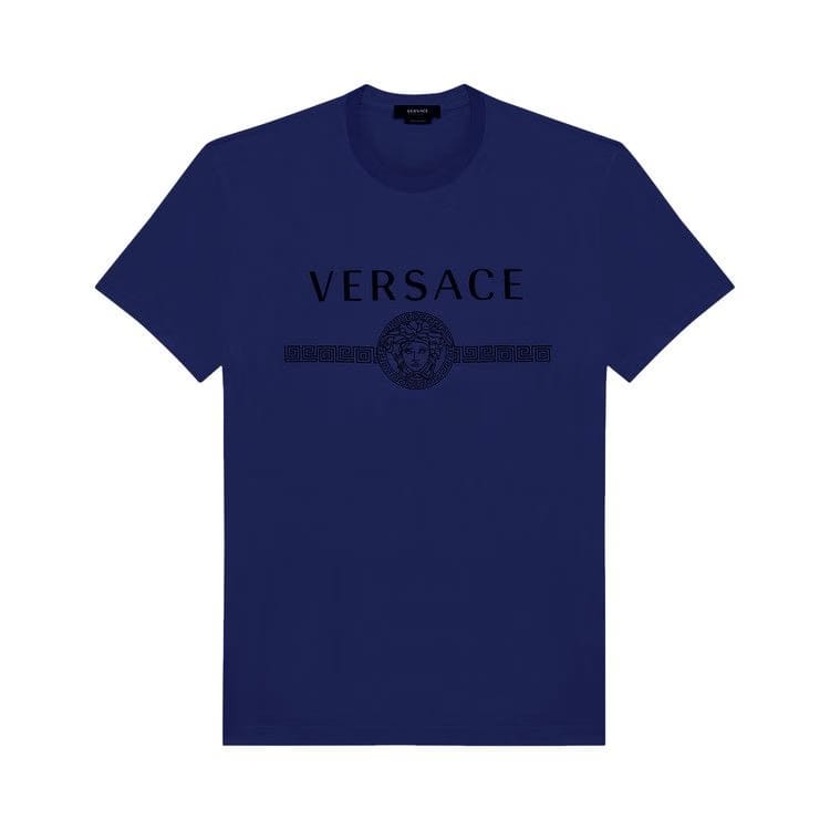 Versace Medusa Logo T-Shirt Blue